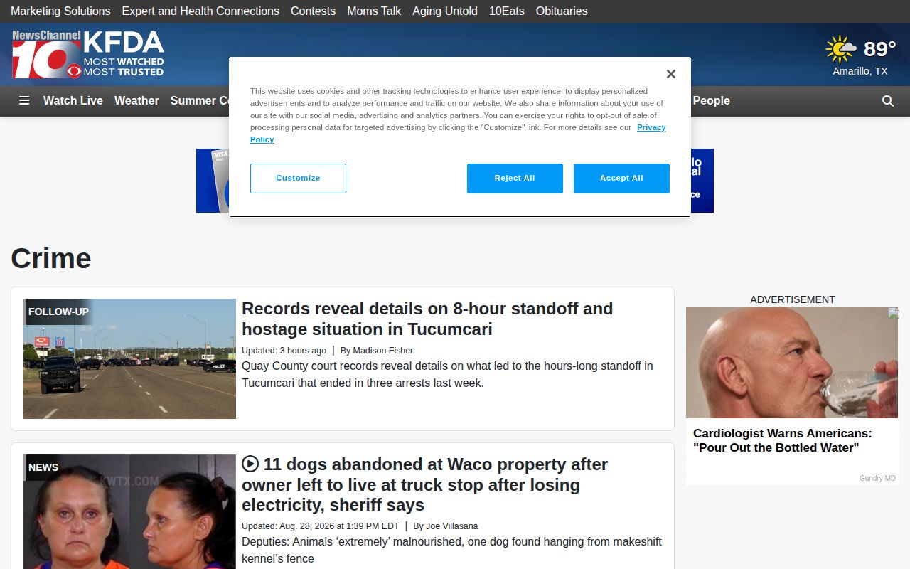 Roberts County regional crime-news record coverage at NewsChannel 10